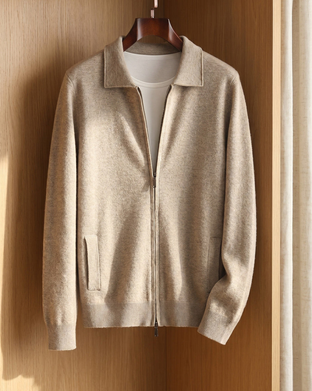 Rodolfo Cashmere Zip-Through Jacket