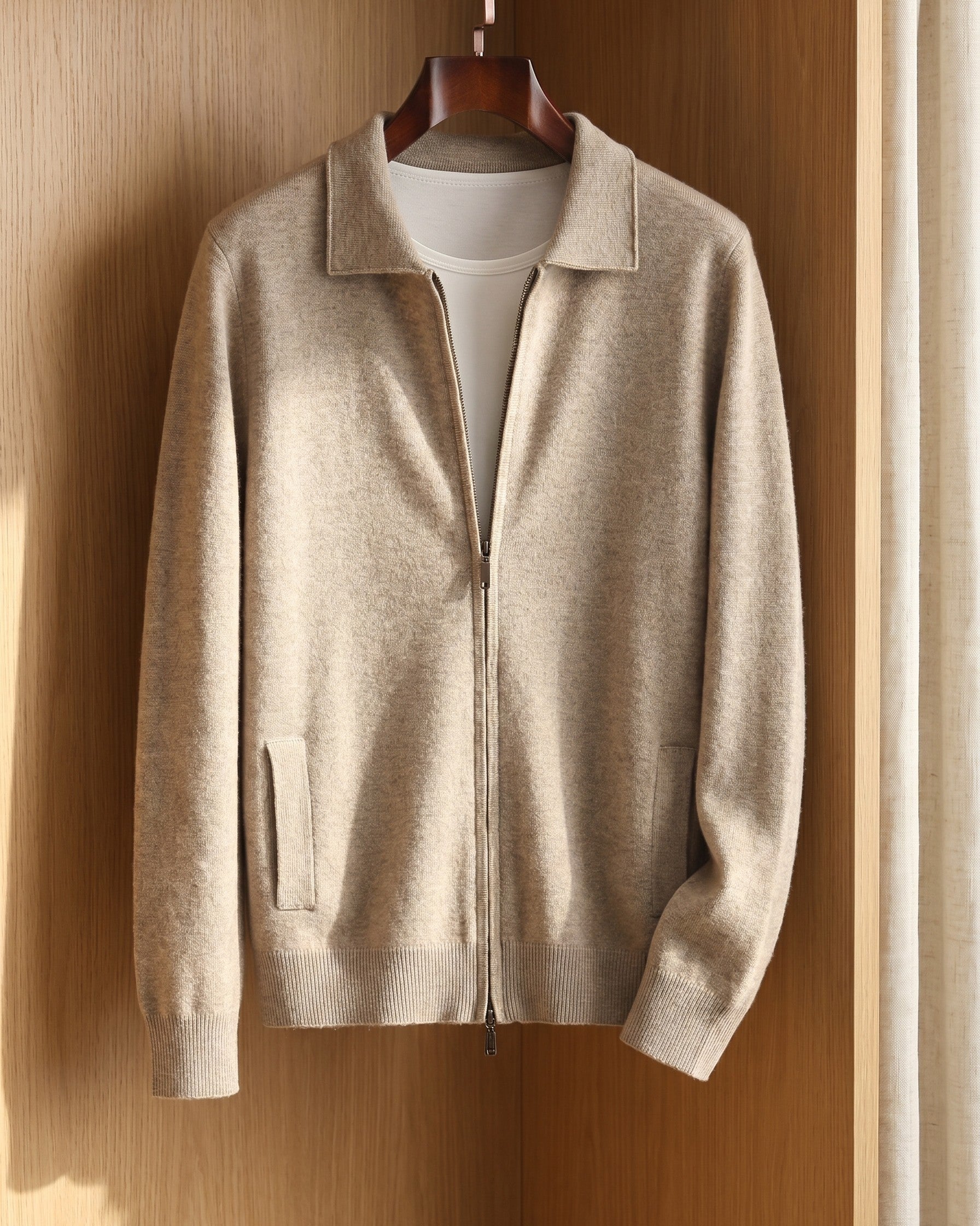 Rodolfo Cashmere Zip-Through Jacket