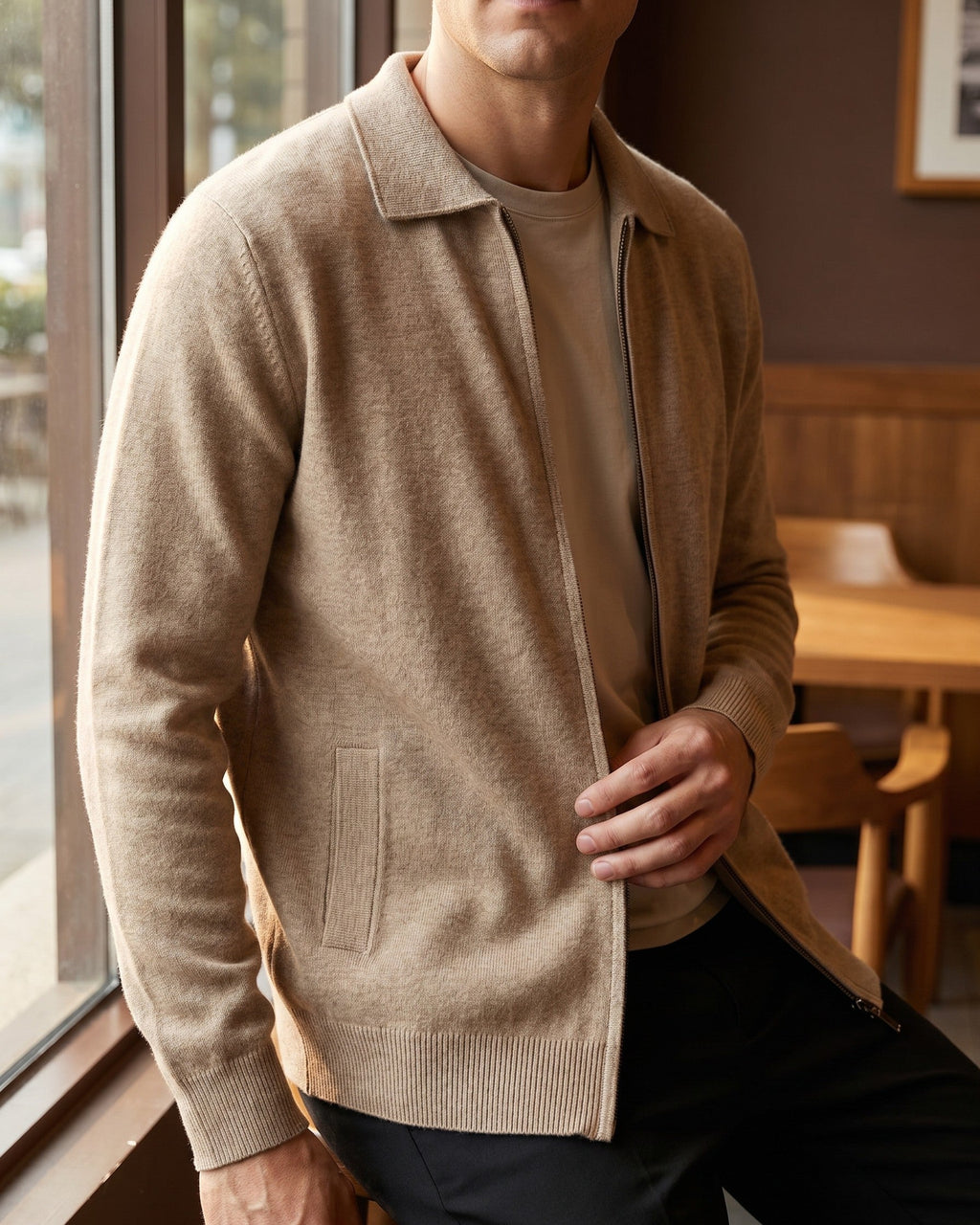Rodolfo Cashmere Zip-Through Jacket
