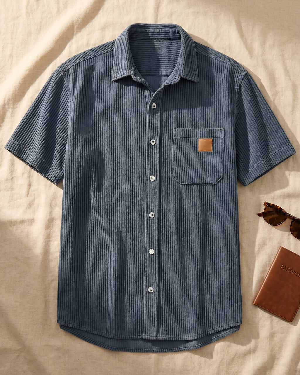 Massimo Corduroy Short-Sleeve Shirt