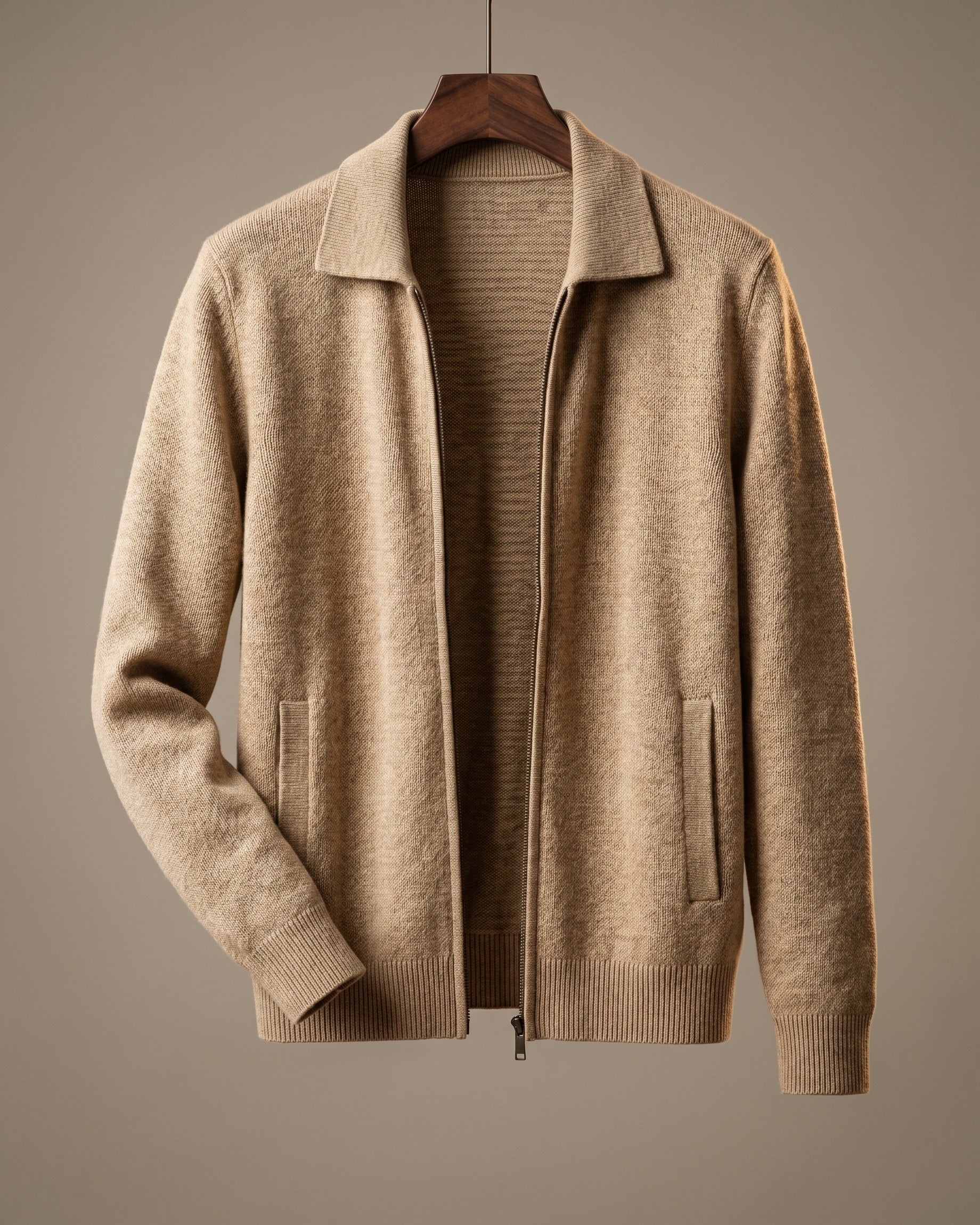 Rodolfo Cashmere Zip-Through Jacket