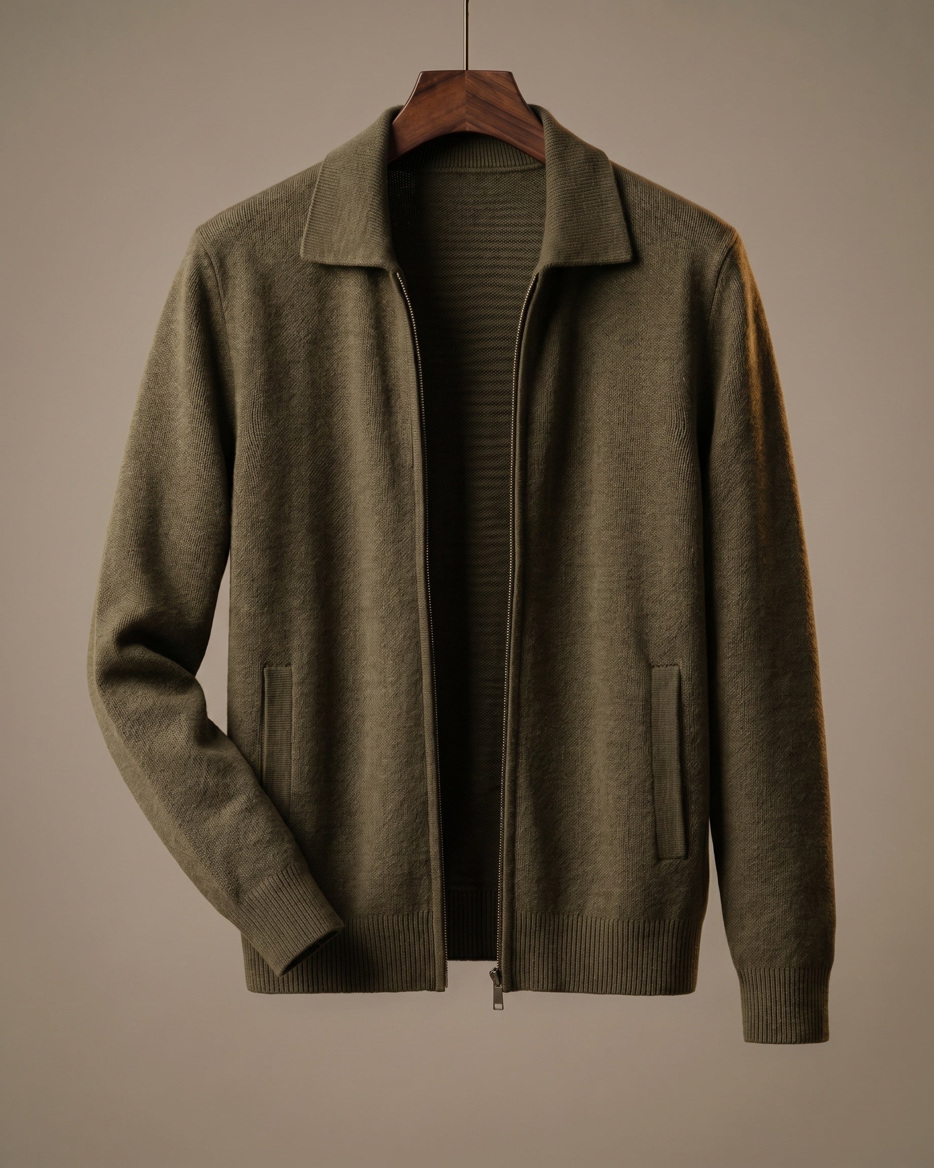 Rodolfo Cashmere Zip-Through Jacket