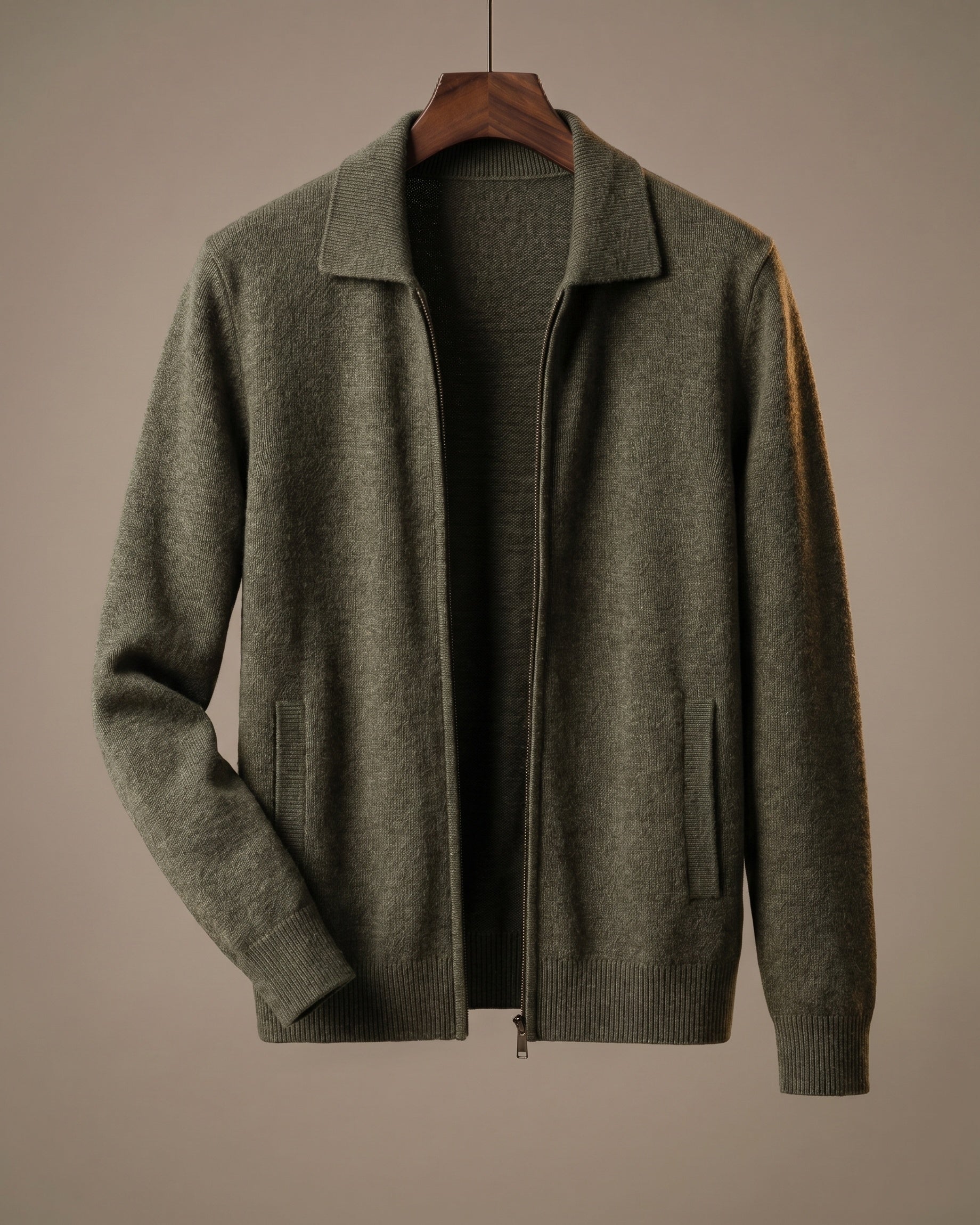 Rodolfo Cashmere Zip-Through Jacket